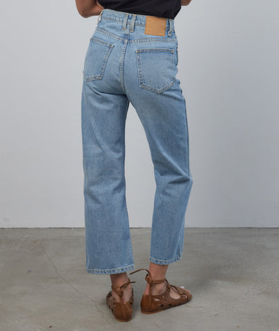 Vintage Lasso Jean Slouch Crop Classic Faded Indigo B Sides Jeans