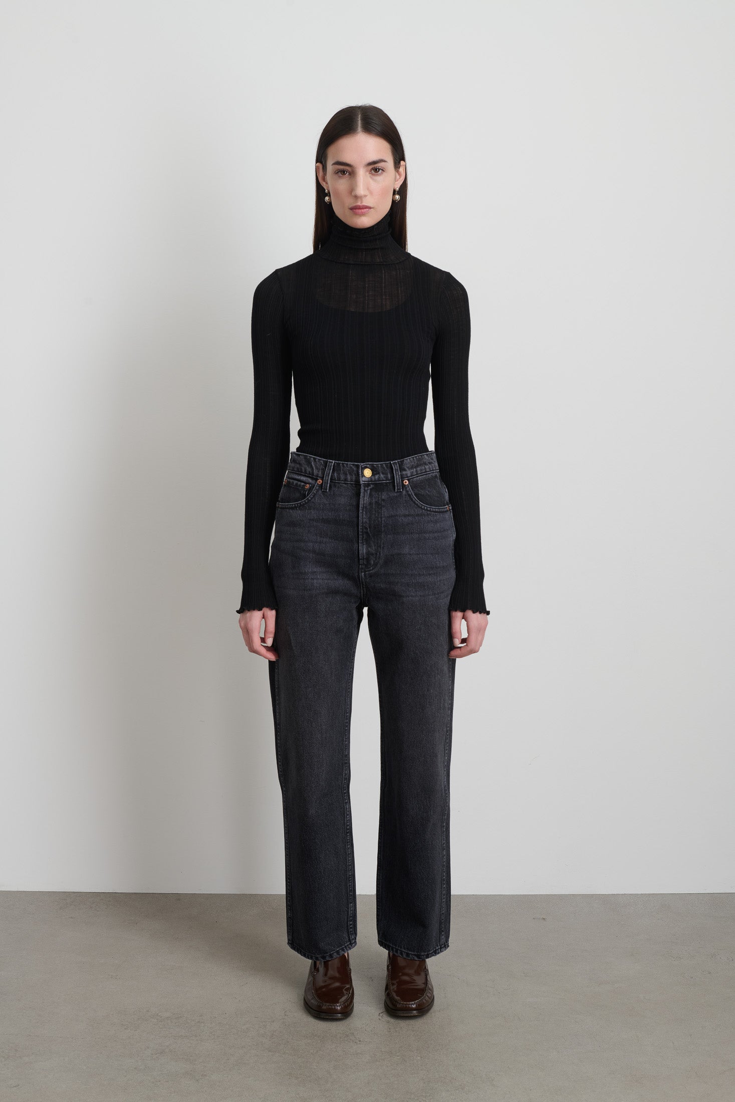 Plein Relaxed Straight Stil Black
