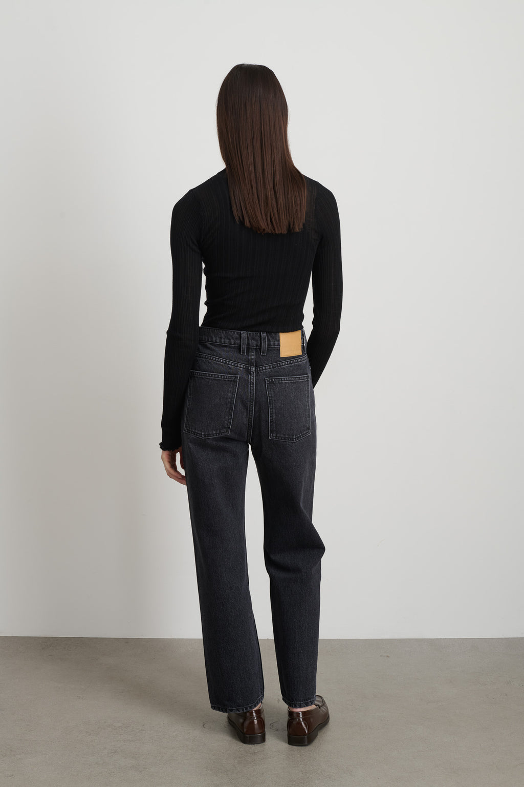 Plein Relaxed Straight Stil Black