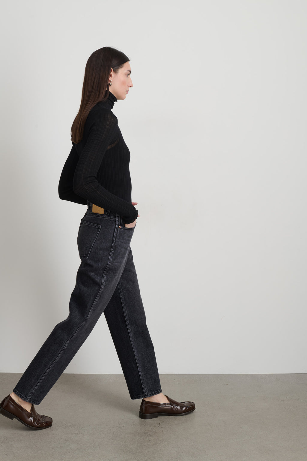 Plein Relaxed Straight Stil Black