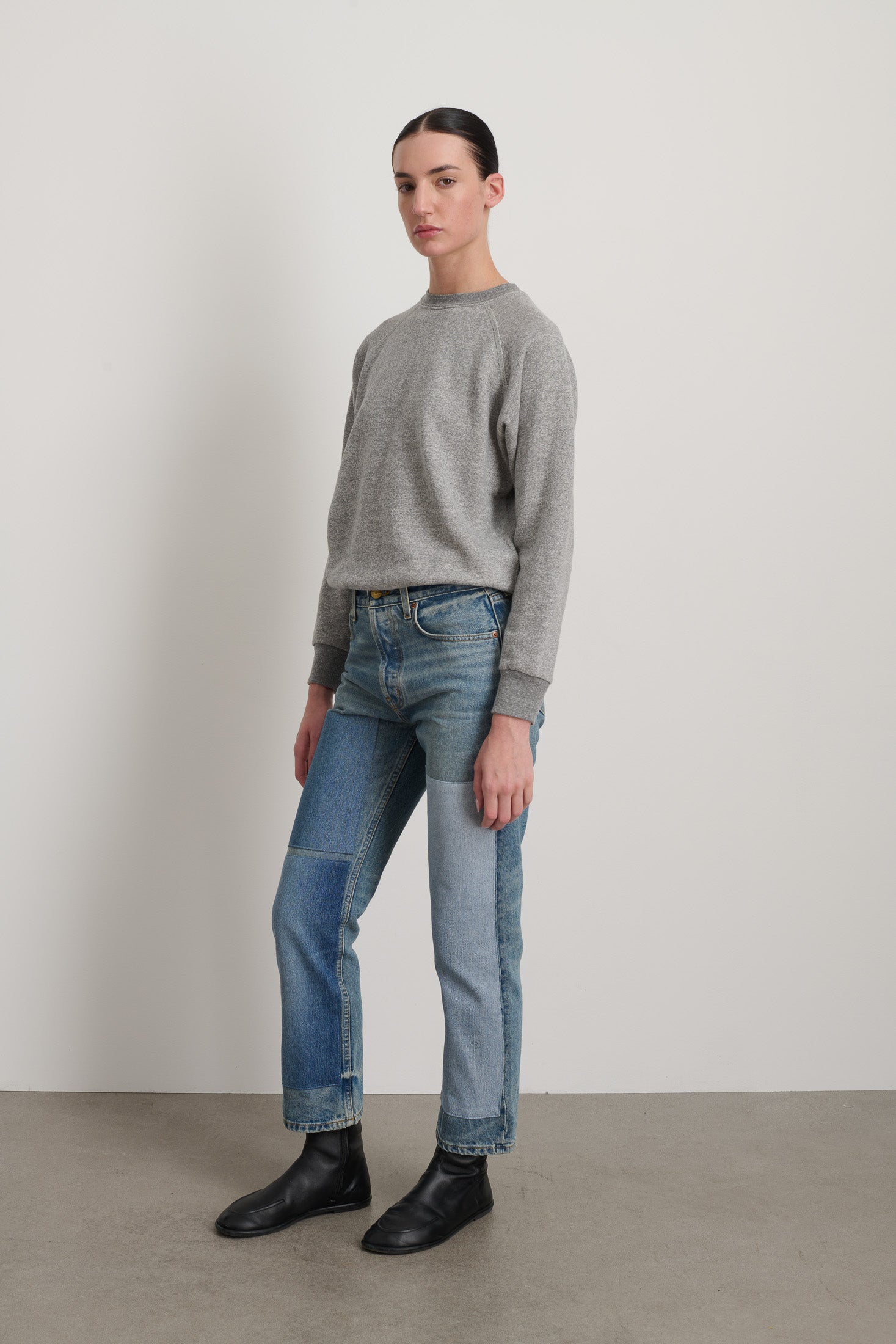 B Sides Marcel Relaxed Straight Jean Tate Vintage Patchwork No.3