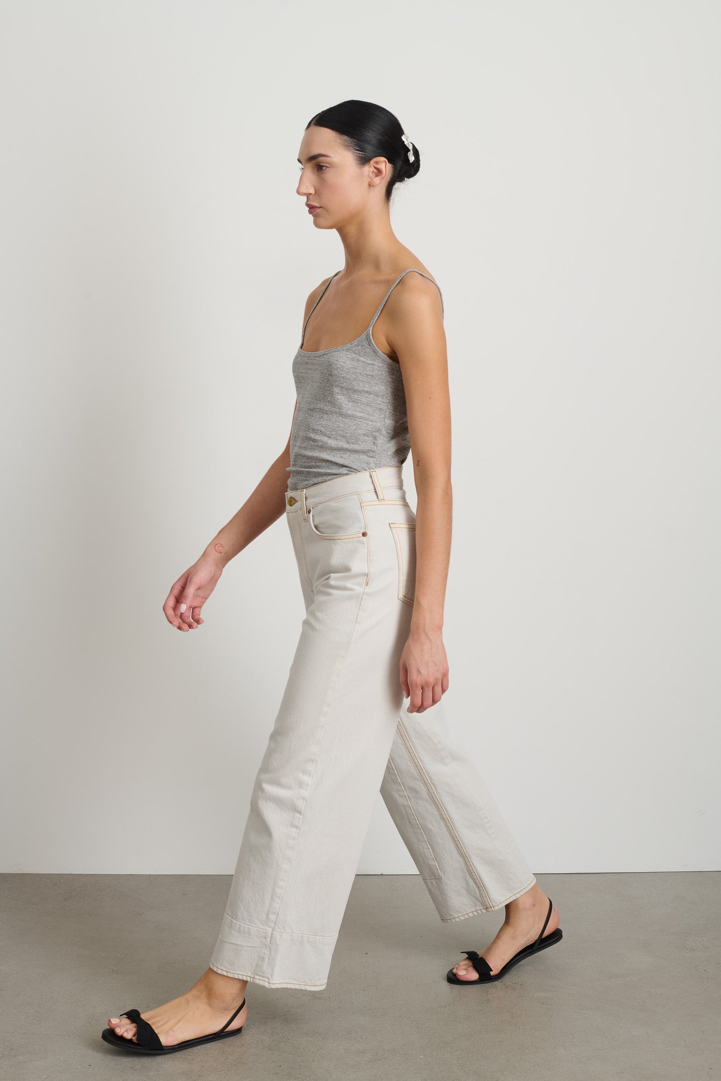 Marcel Culotte Tile White - Women | B Sides Jeans