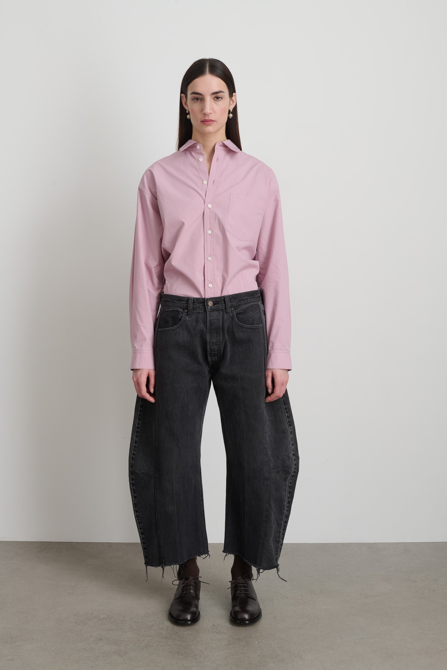 Vintage Lasso Jean Slouch Crop Classic Black