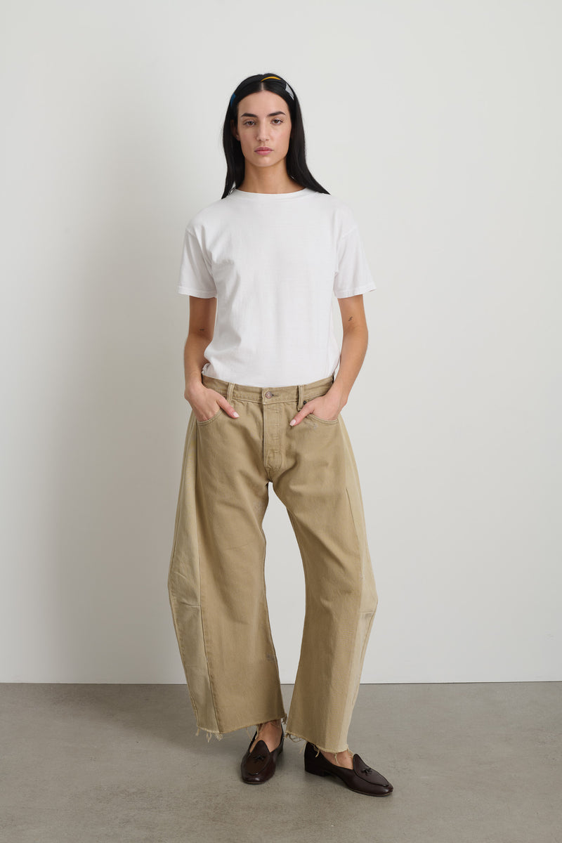 Vintage Lasso Jean Slouch Crop Classic Faded Khaki – B Sides