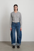 Relaxed Cuffed Lasso Jean Cate Wash