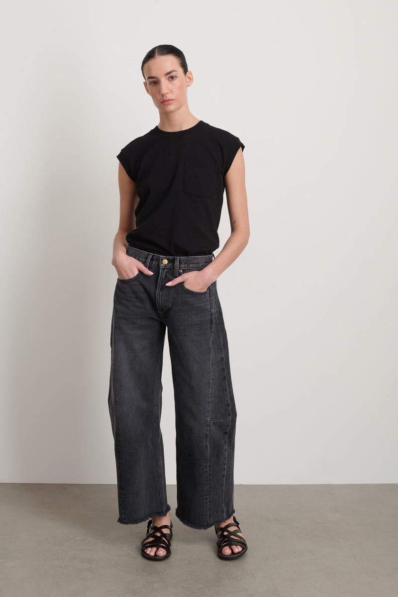 Relaxed Lasso Stil Black Women B Sides Jeans