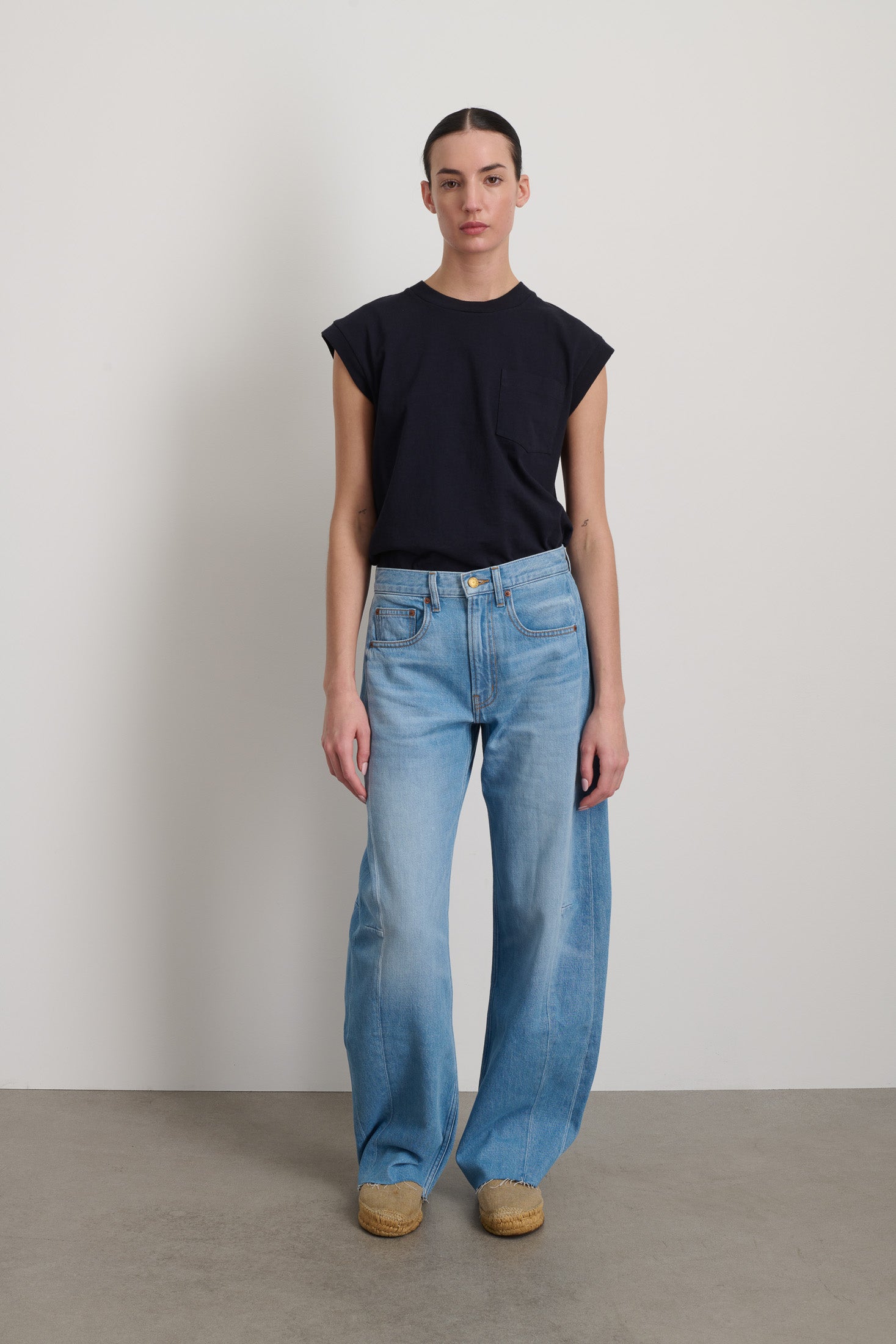 Relaxed Lasso Long Jean Warren Blue