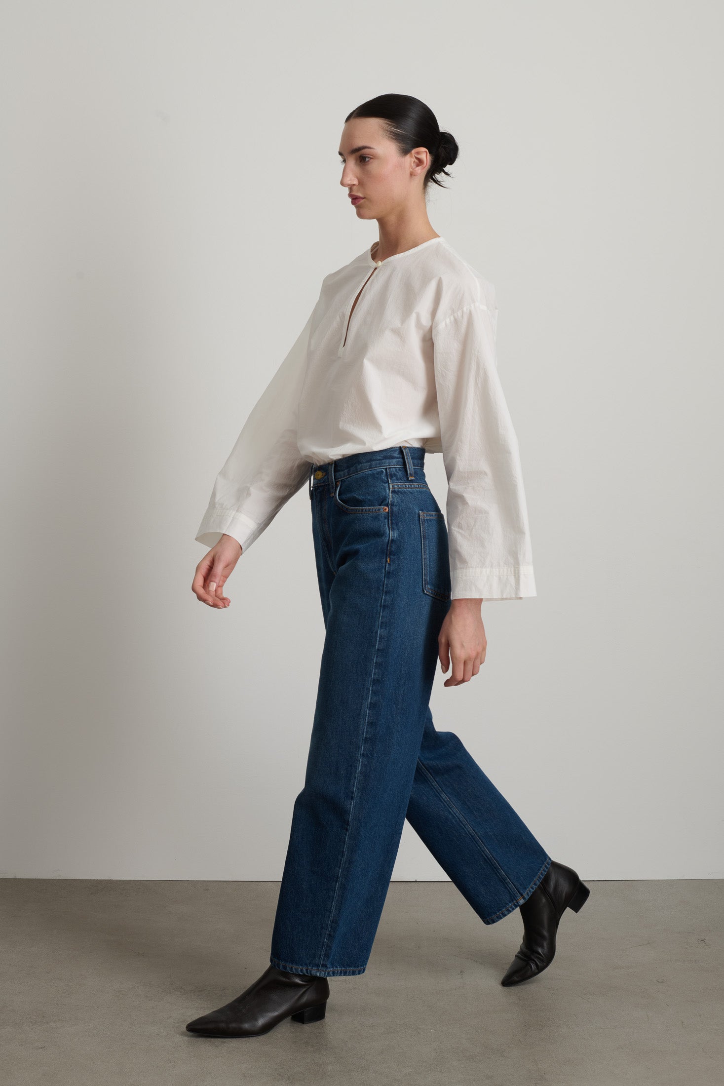 Leroy Mid Relaxed Bow Cate Wash