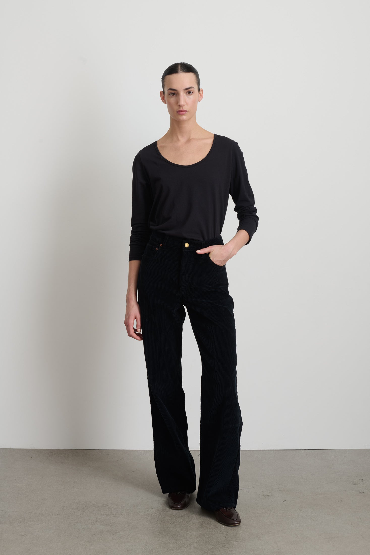 Elissa Black Corduroy