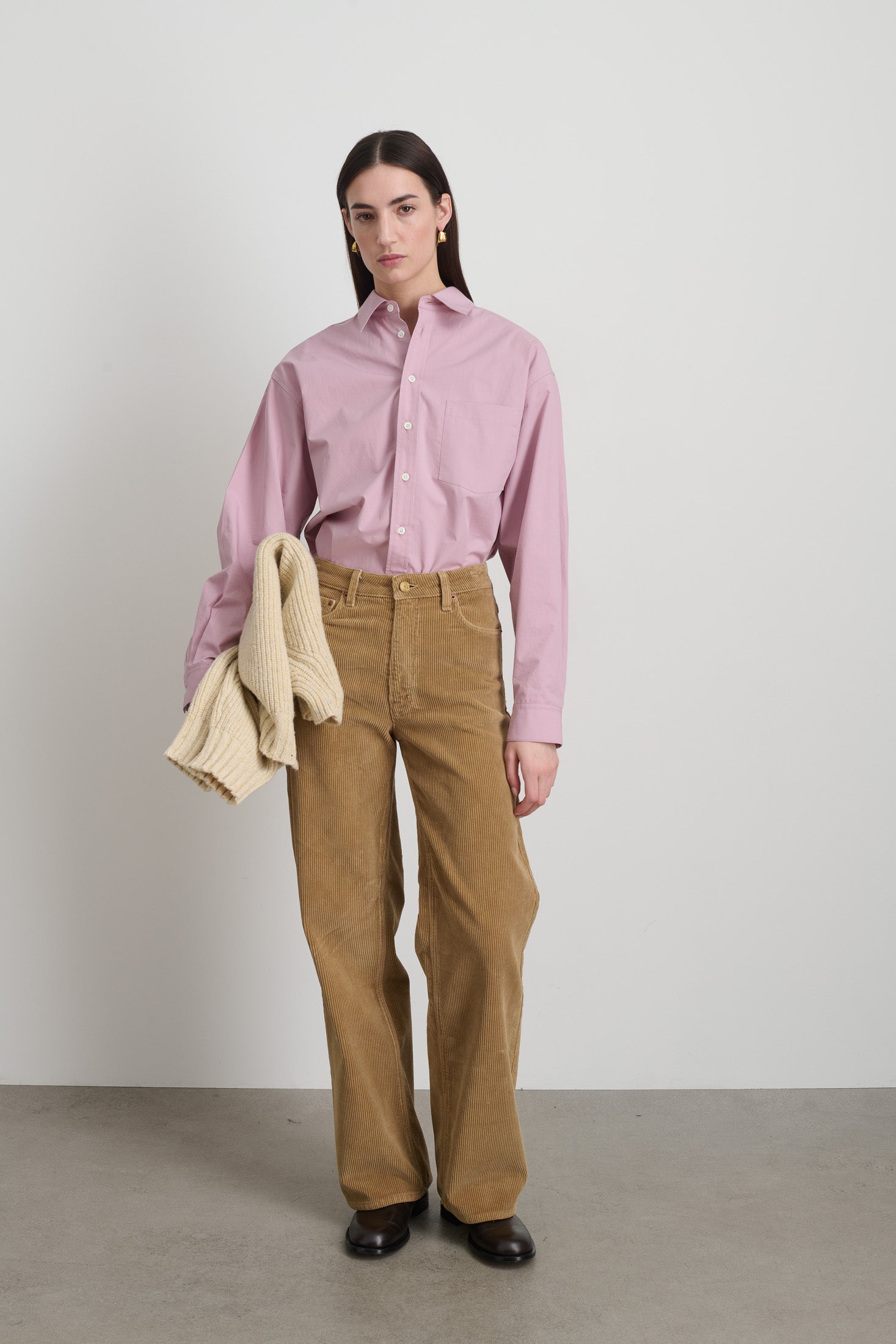 Elissa Khaki Overdyed Corduroy