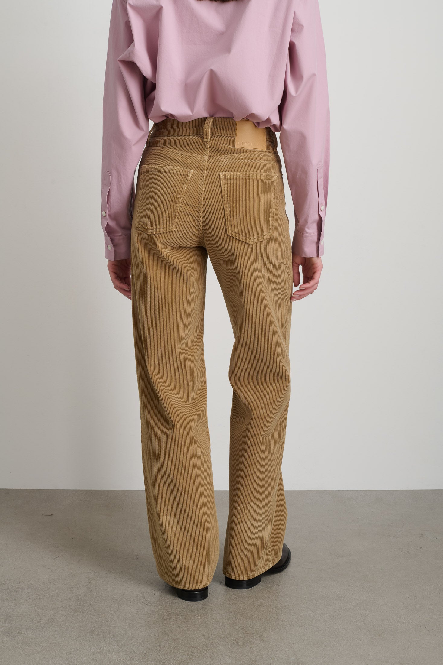 Elissa Khaki Overdyed Corduroy - Women | B Sides Jeans