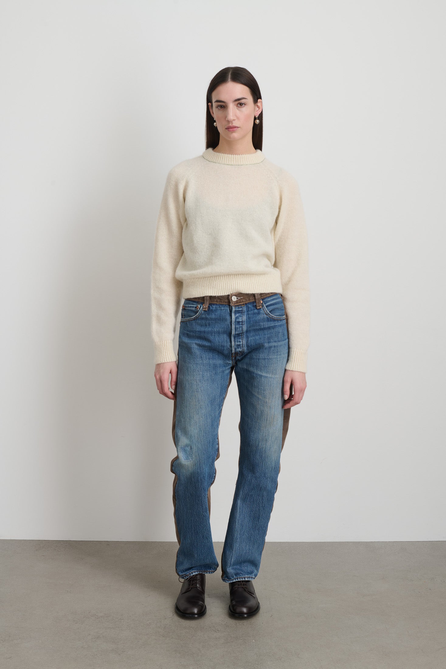 Vintage Straight Rework Halfsie Vintage Indigo/Brown