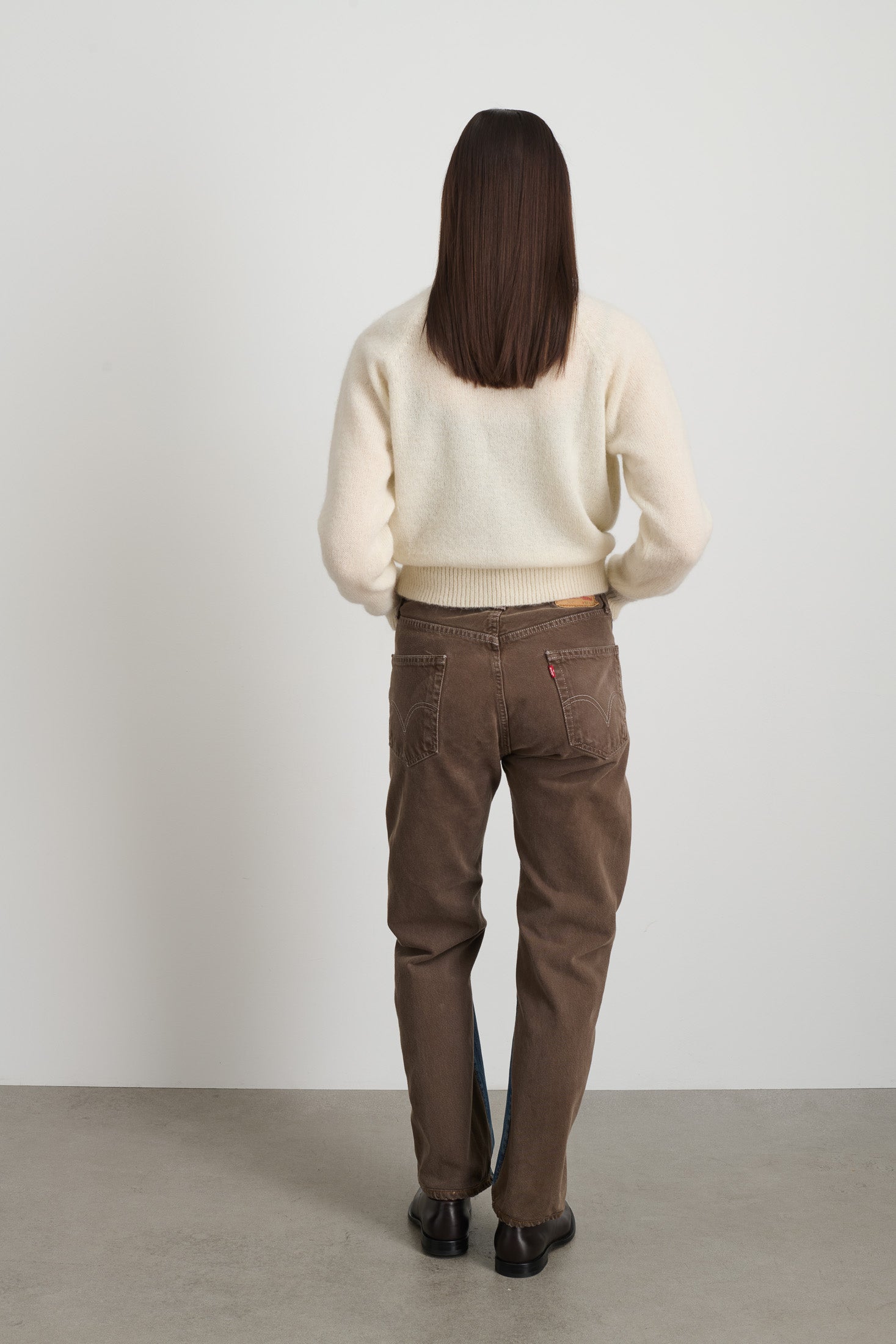 Vintage Straight Rework Halfsie Vintage Indigo/Brown