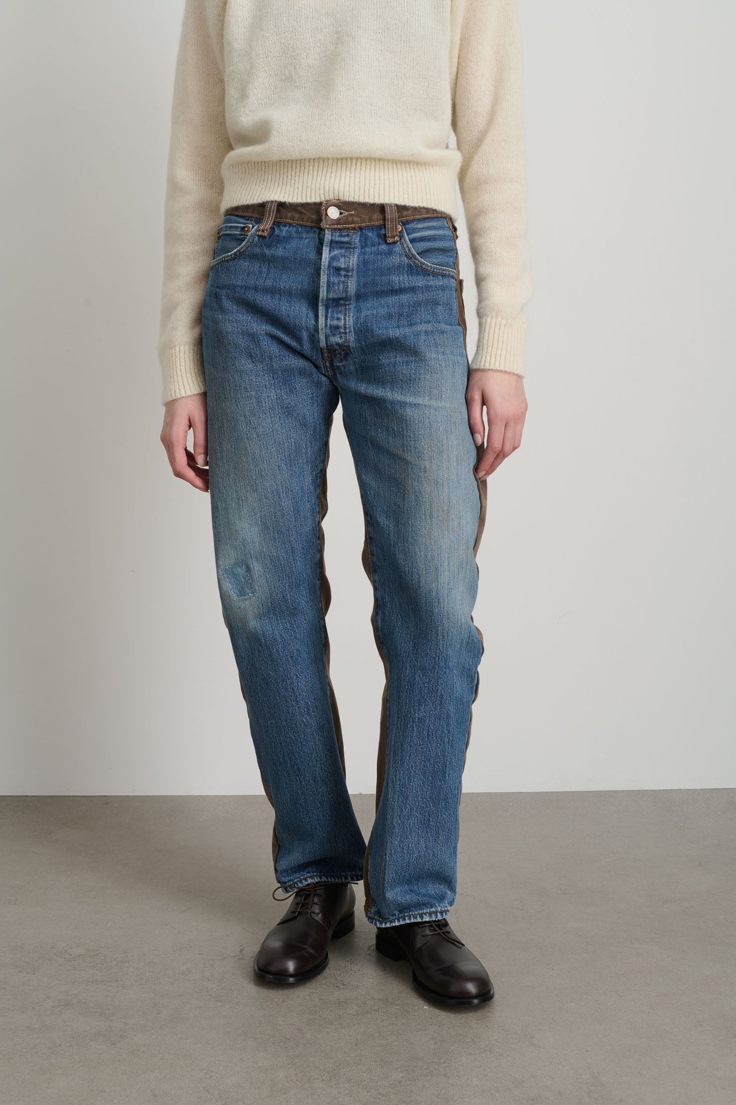 Vintage Straight Rework Halfsie Vintage Indigo/Brown