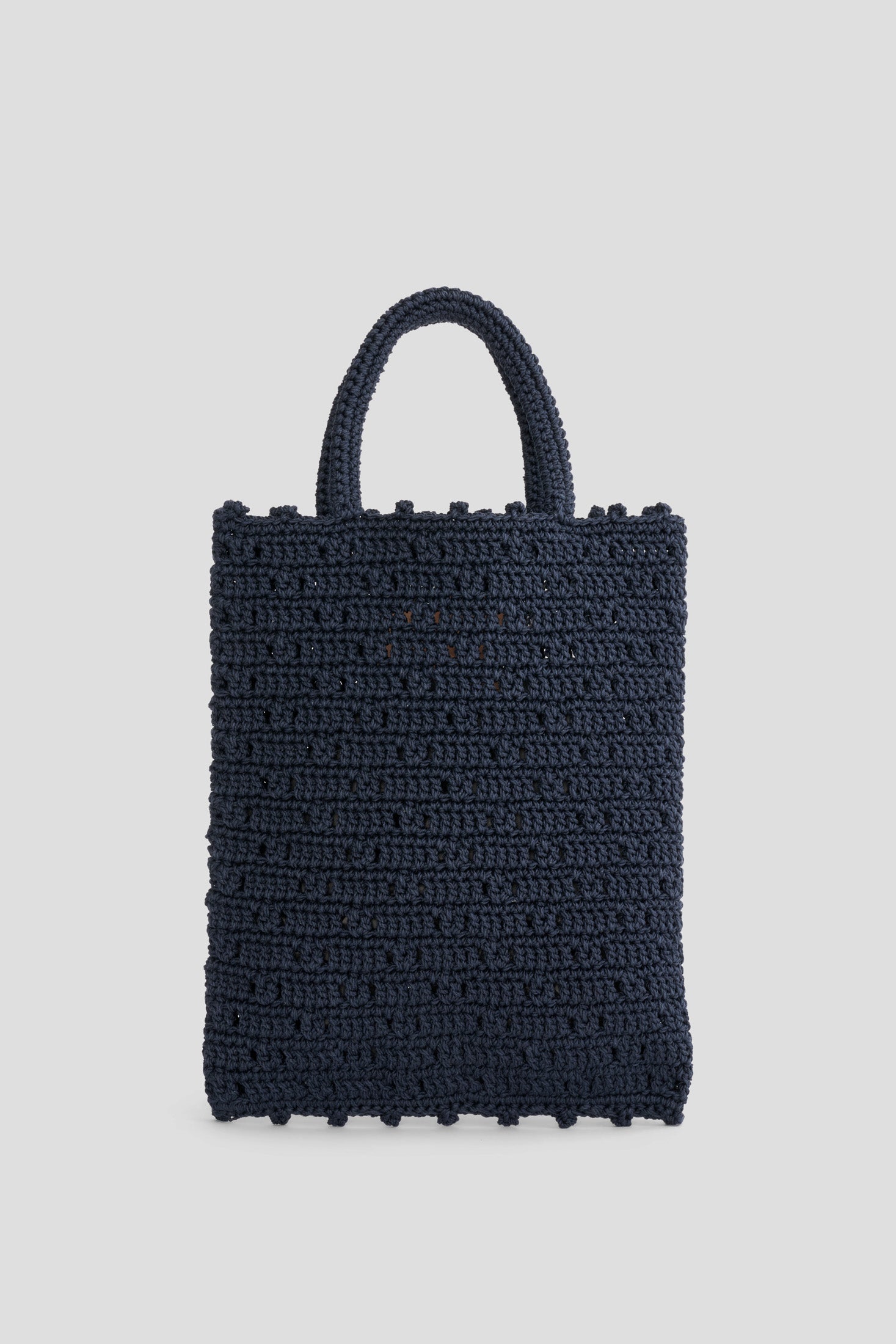 Nico Crochet Tote Navy