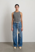 Fran Macramé Belt Ecru