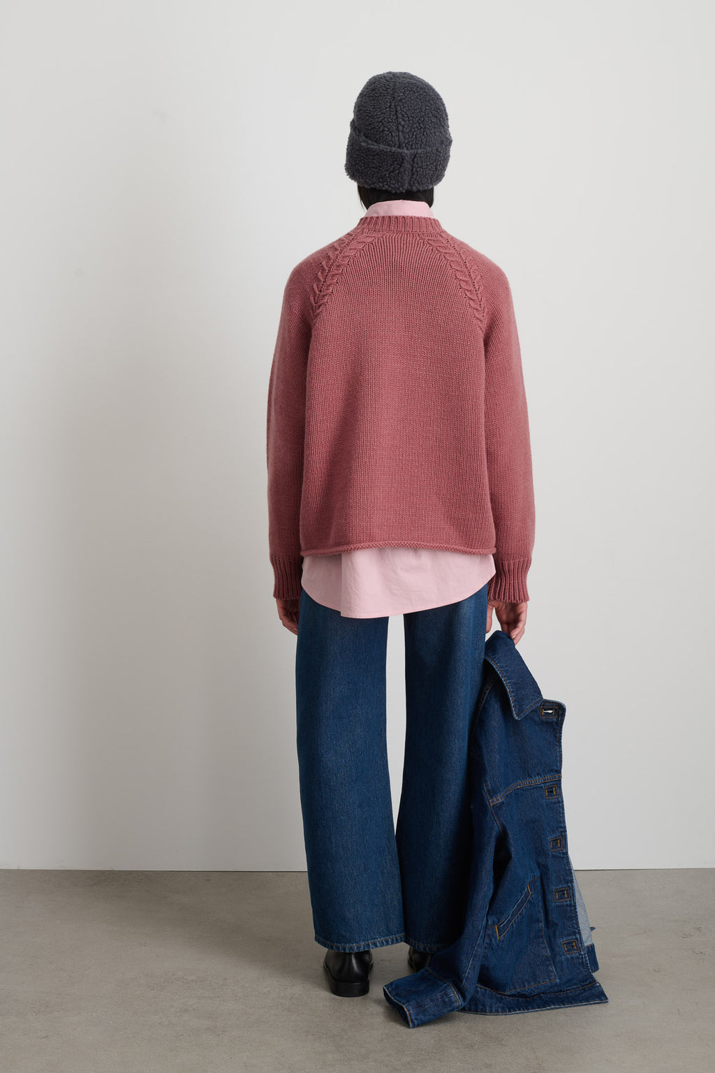 Sherpa Hat Grey Blue