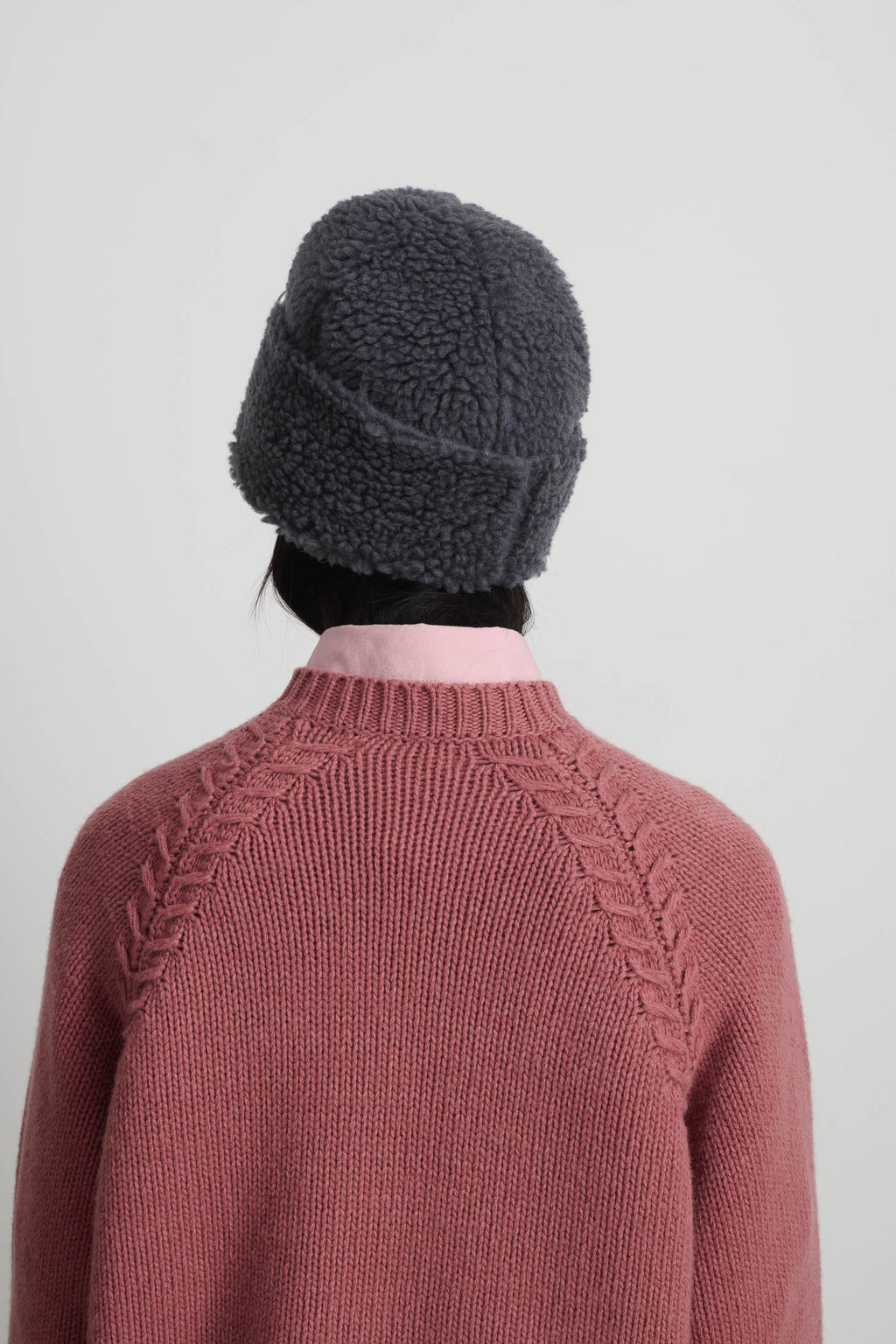 Sherpa Hat Grey Blue