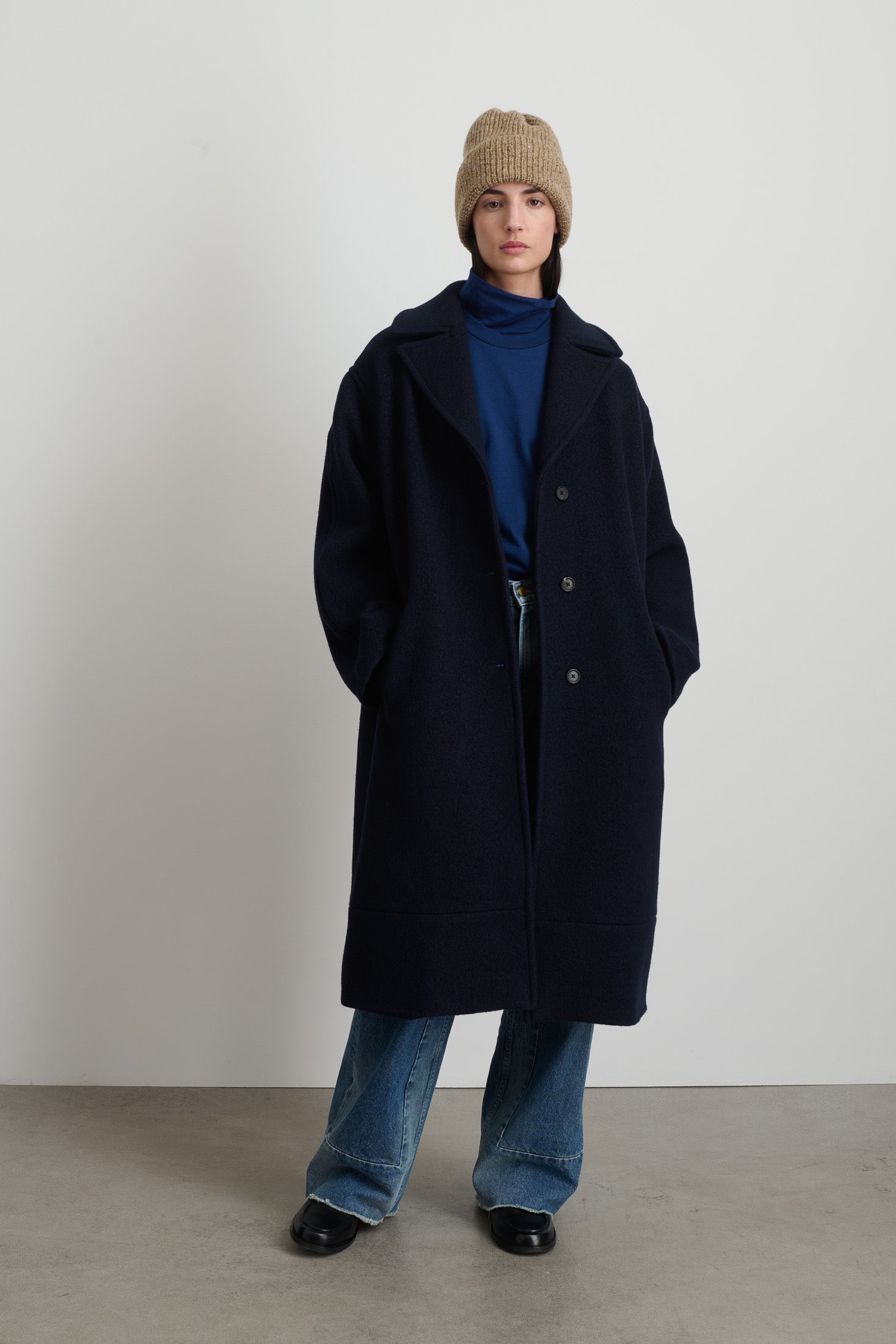 B Sides Cinched Hat Almond Donegal