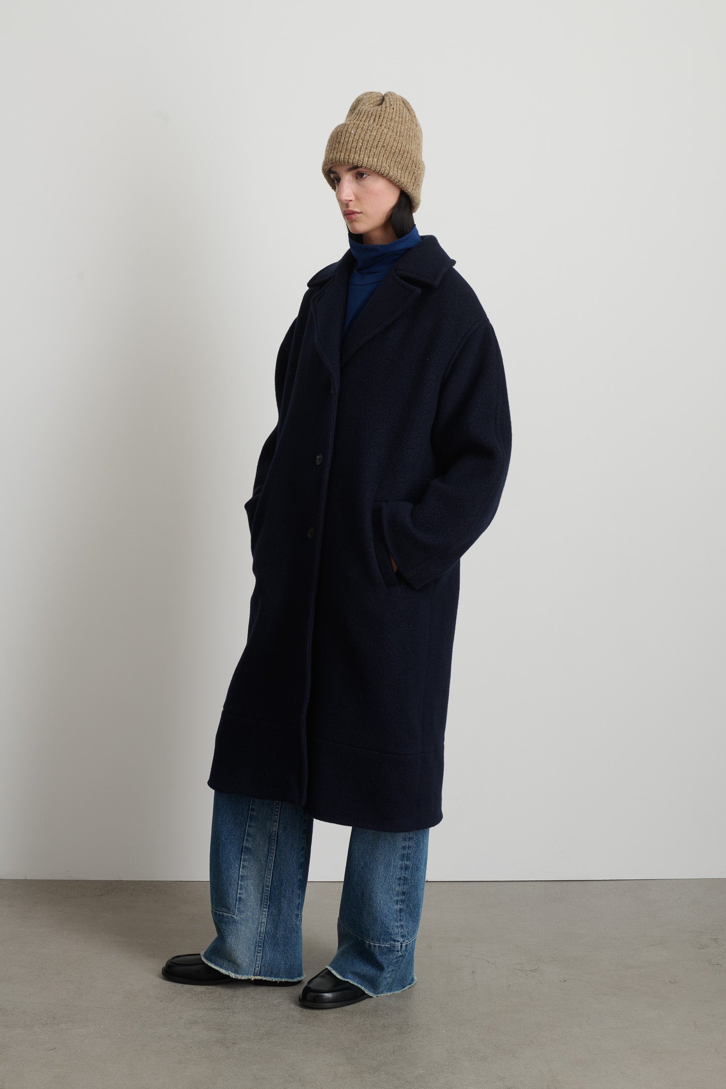 B Sides Cinched Hat Almond Donegal