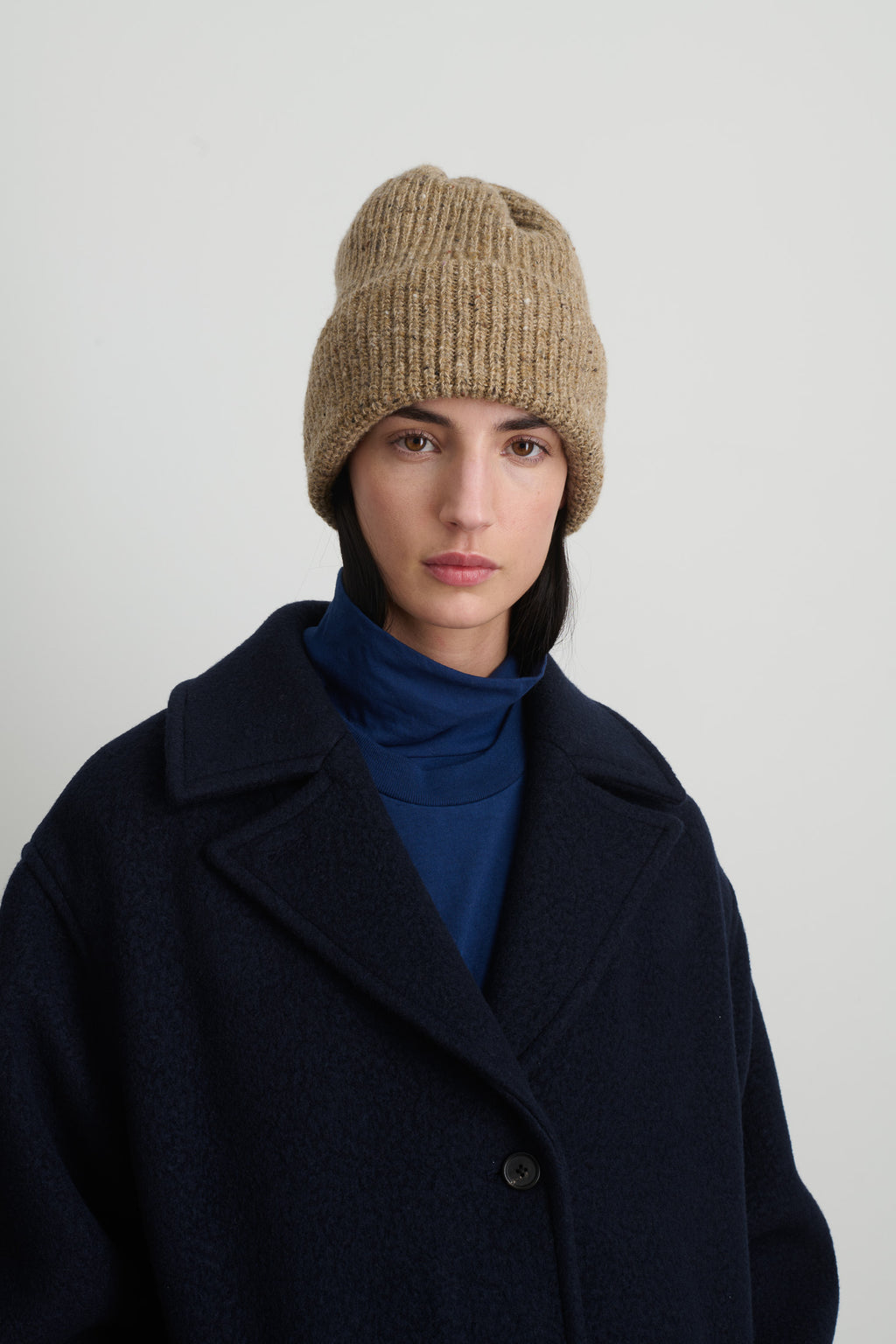 B Sides Cinched Hat Almond Donegal