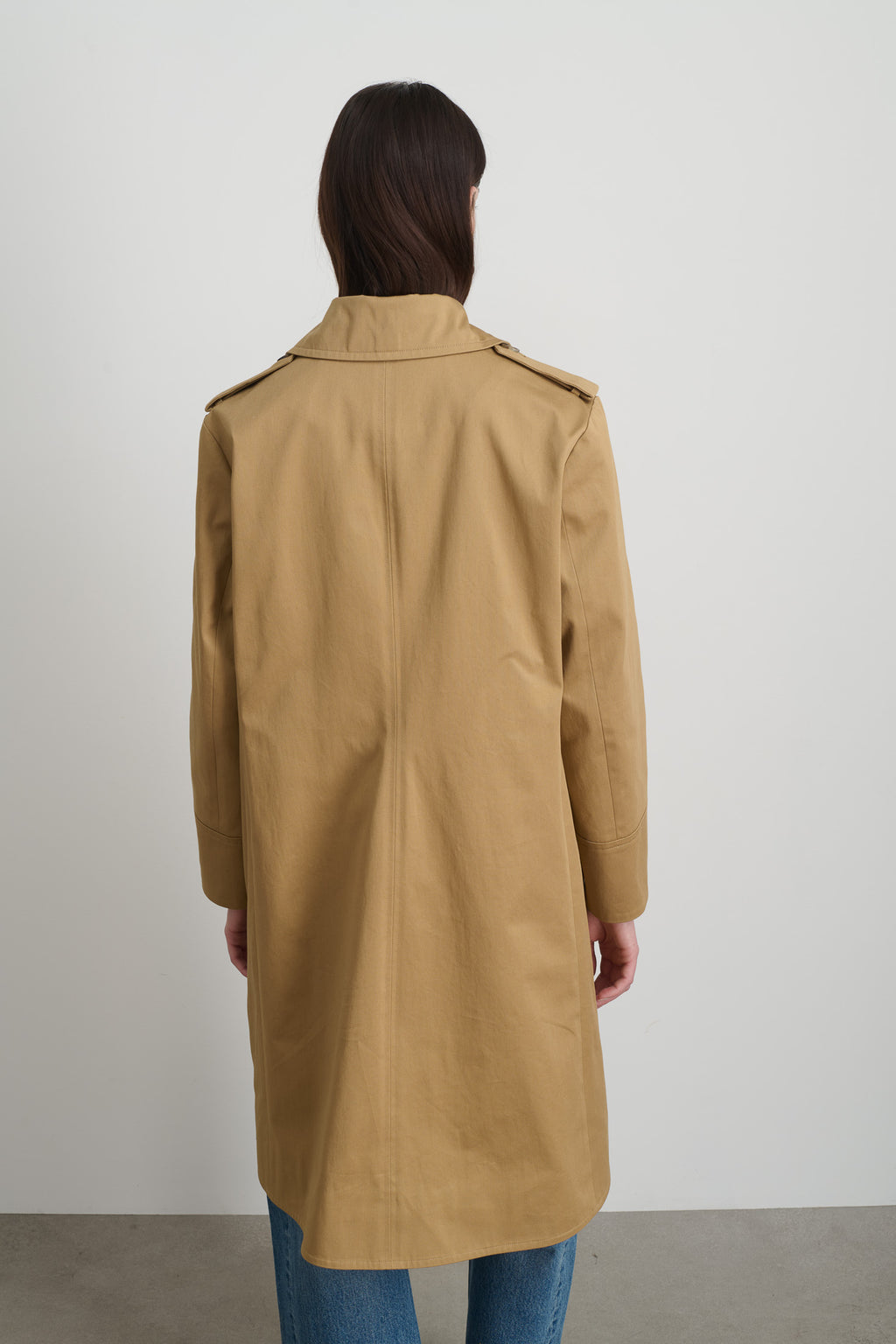 Hesse Cotton Twill Trench Camel