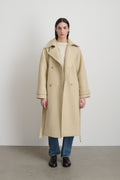 Brie Wool Coat Alabaster Melton