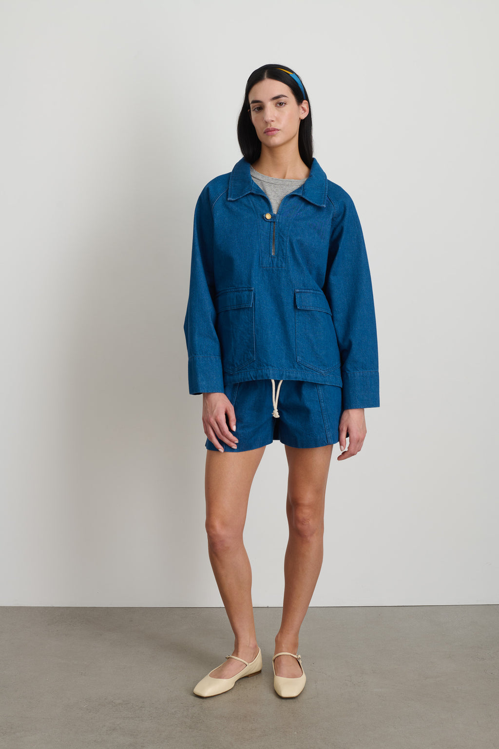 Davis Anorak Sky Blue Rinse