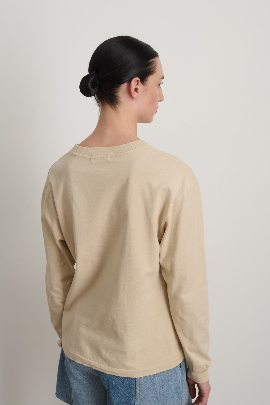 B Sides Long Sleeve Pocket T-Shirt Tan