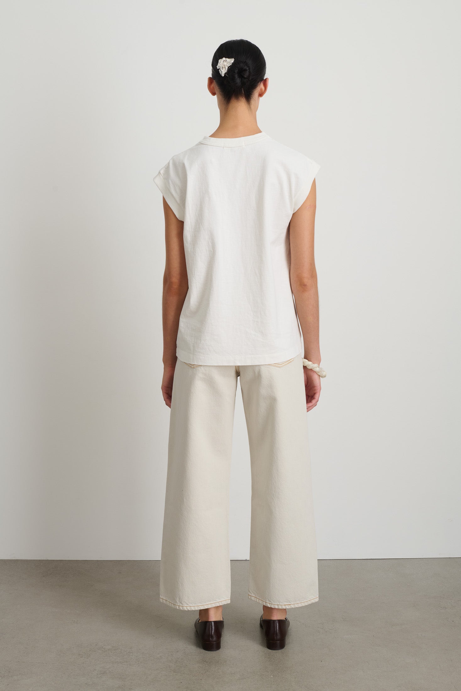 B Sides Pocket Tank Snow White