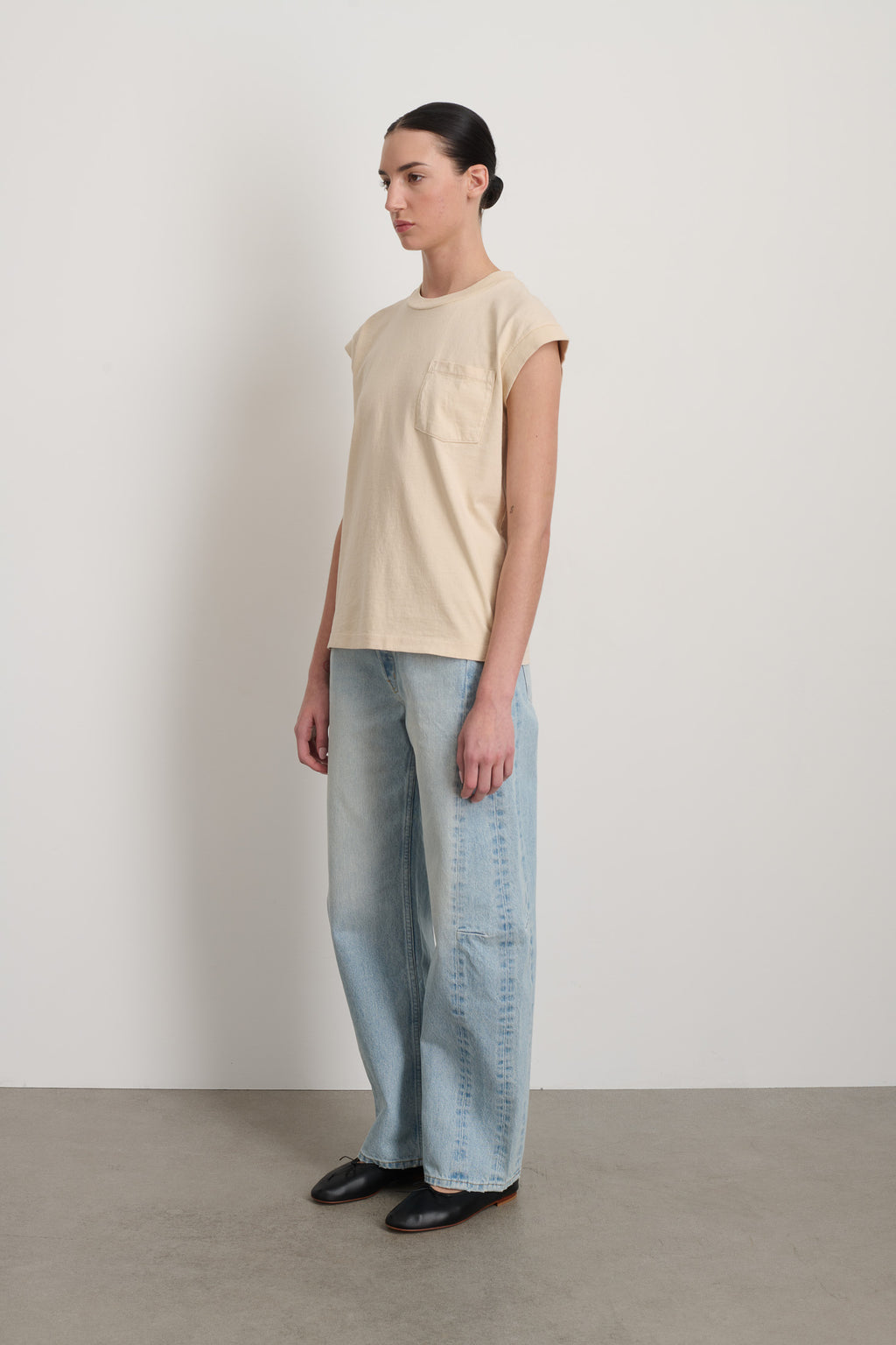 B Sides Pocket Tank Tan