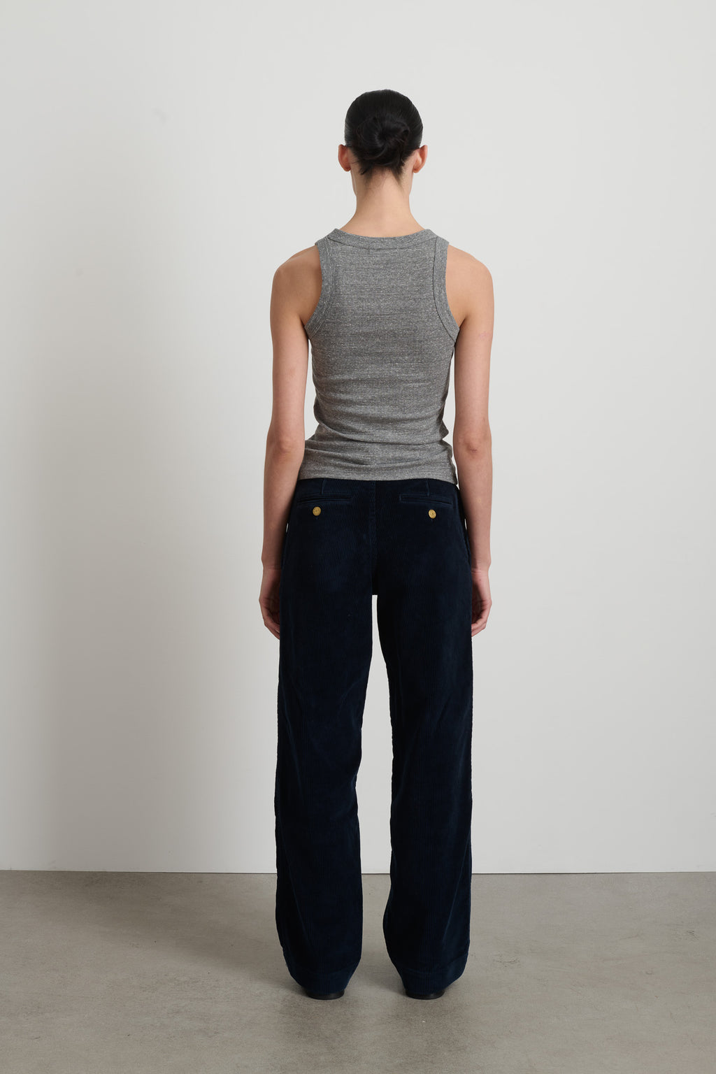 B Sides Rib Tank Heather Grey