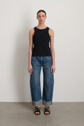 B Sides Rib Tank Stil Black