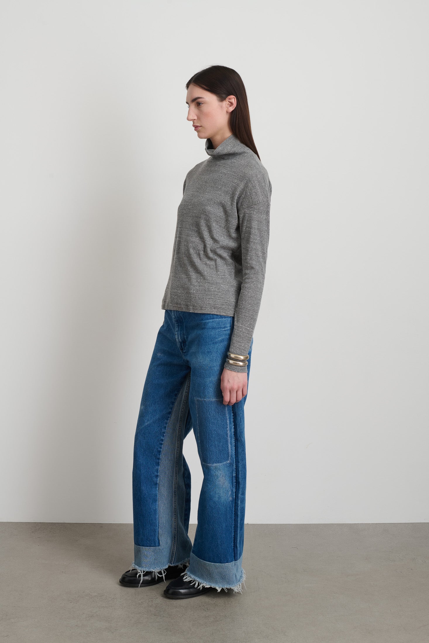 B Sides Turtleneck Heather Grey