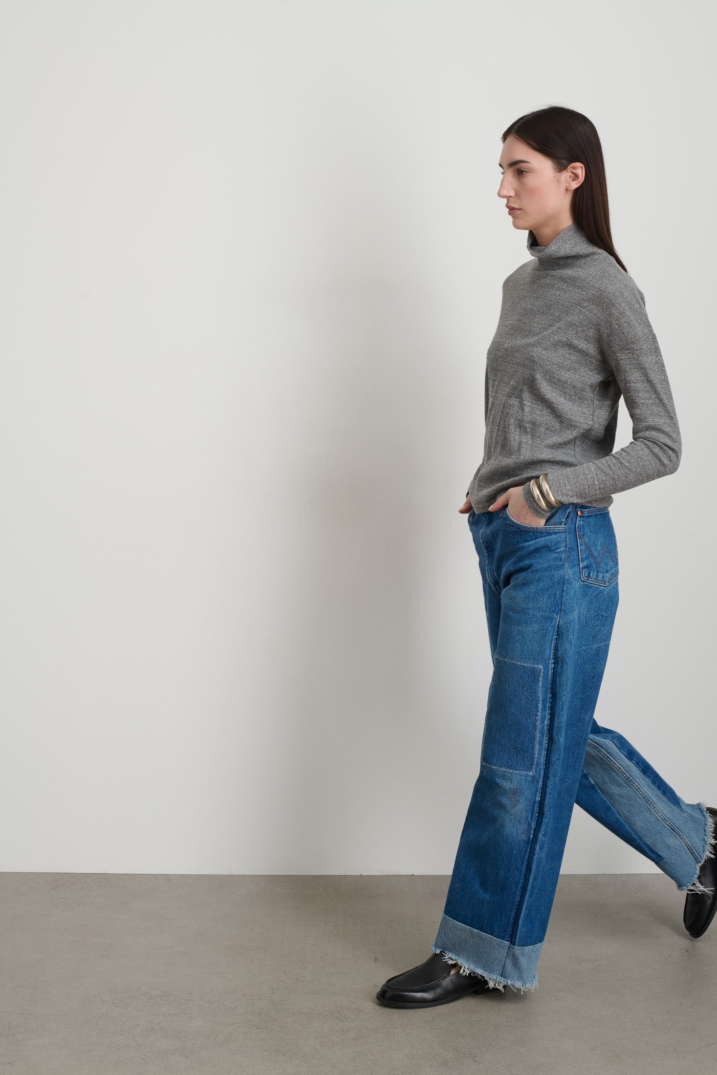 B Sides Turtleneck Heather Grey