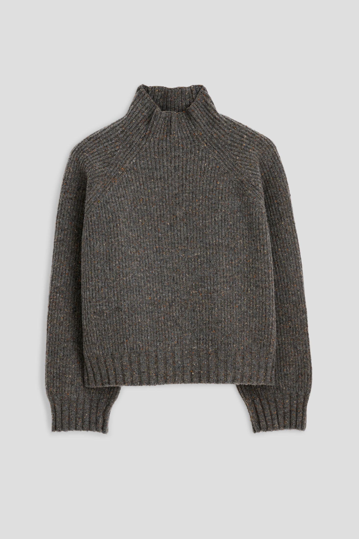 Funnel Neck Brown Donegal