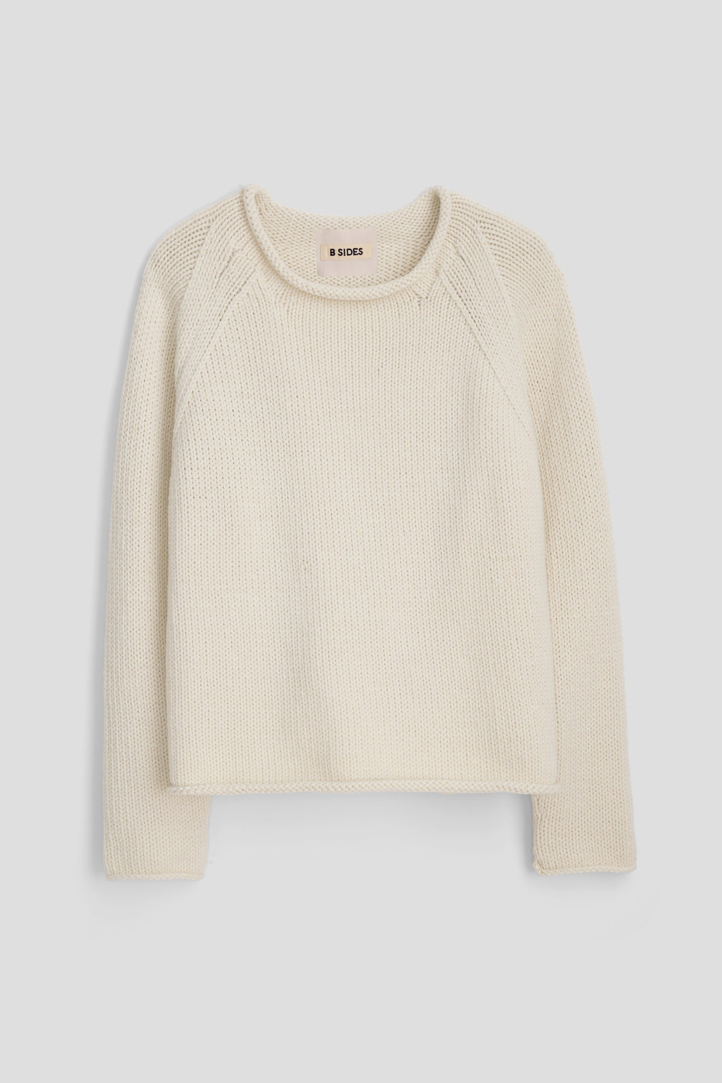 B Sides Wool Roll Neck Raglan