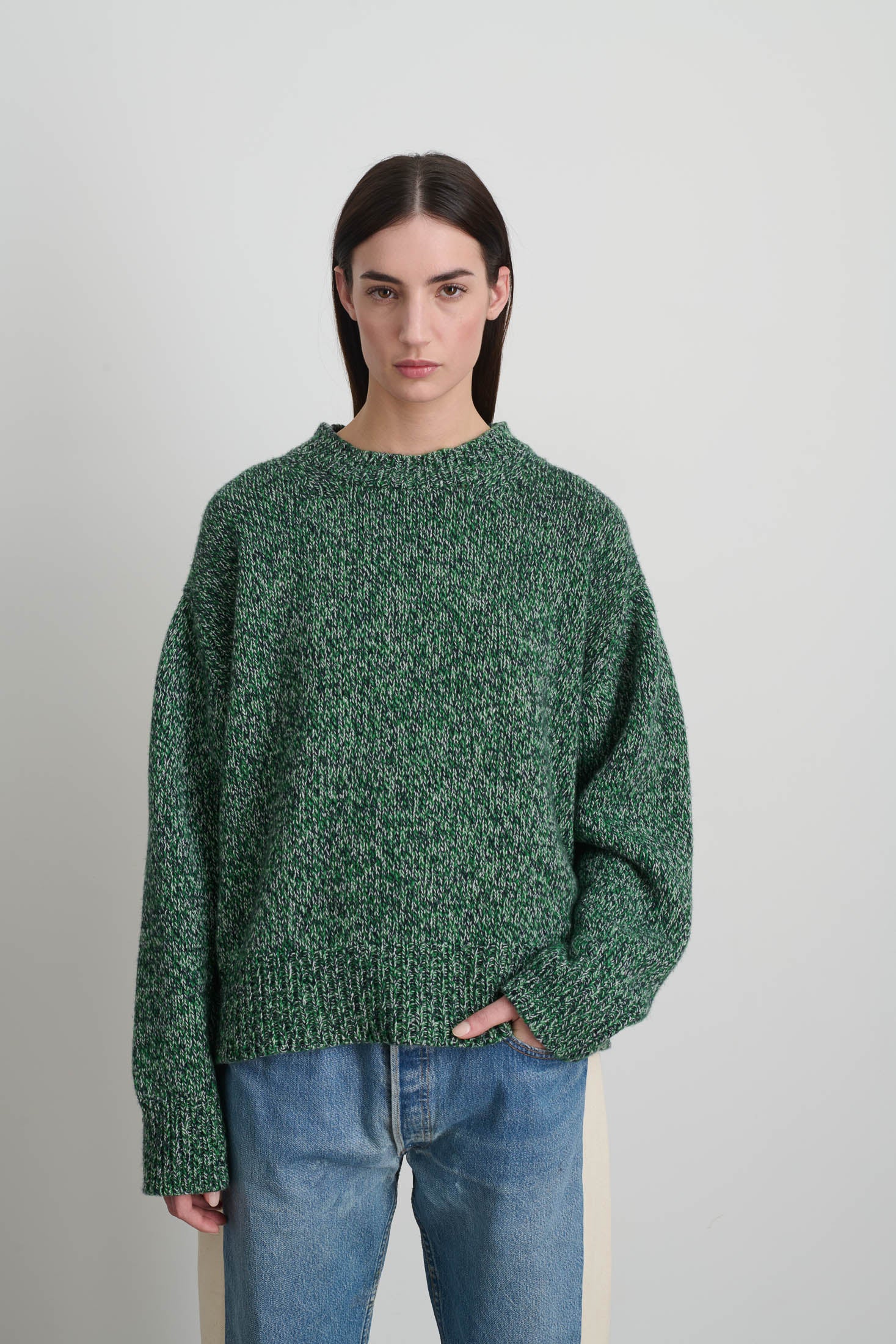 Lambswool Crew Kelly Twist