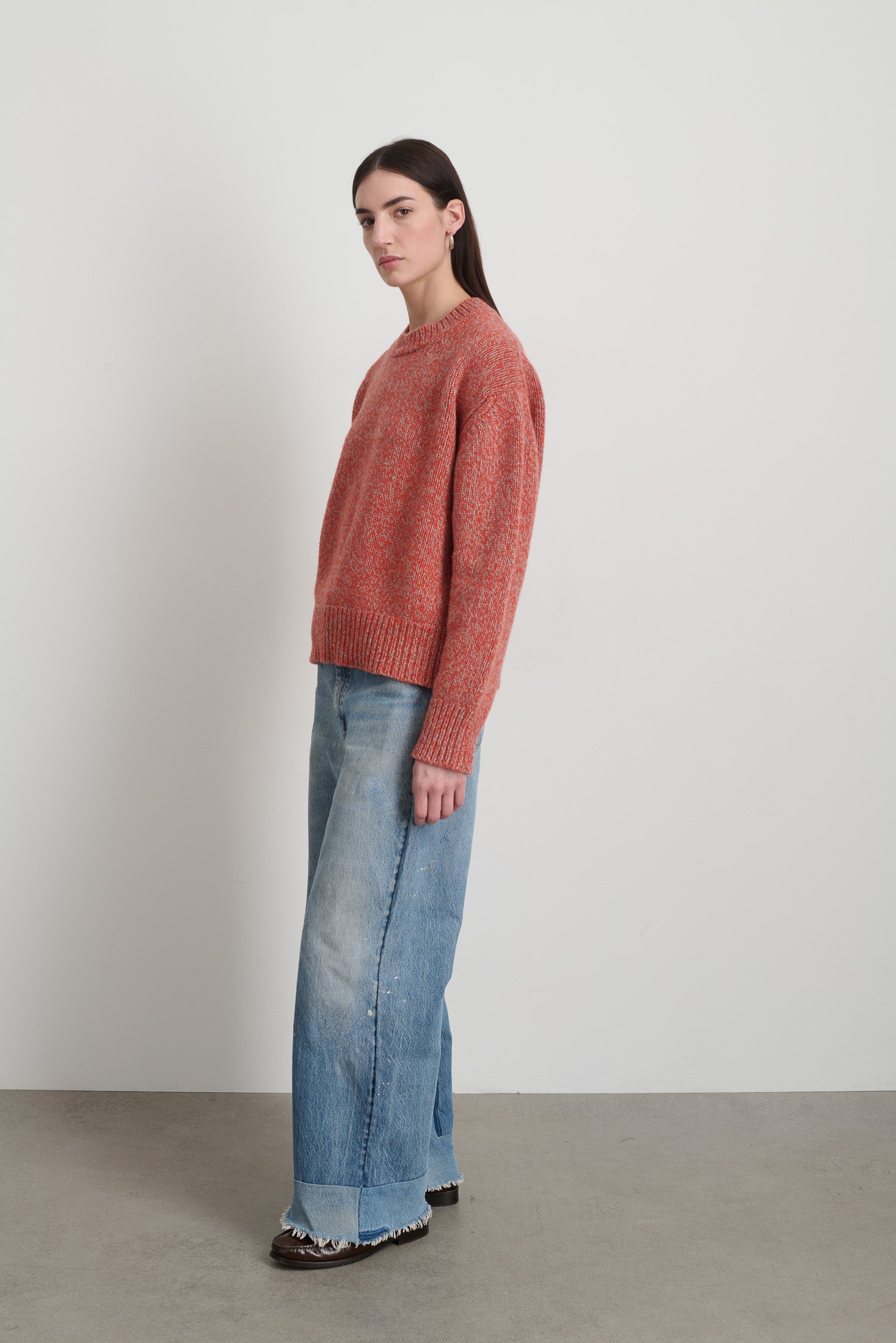 Lambswool Crew Poppy Twist