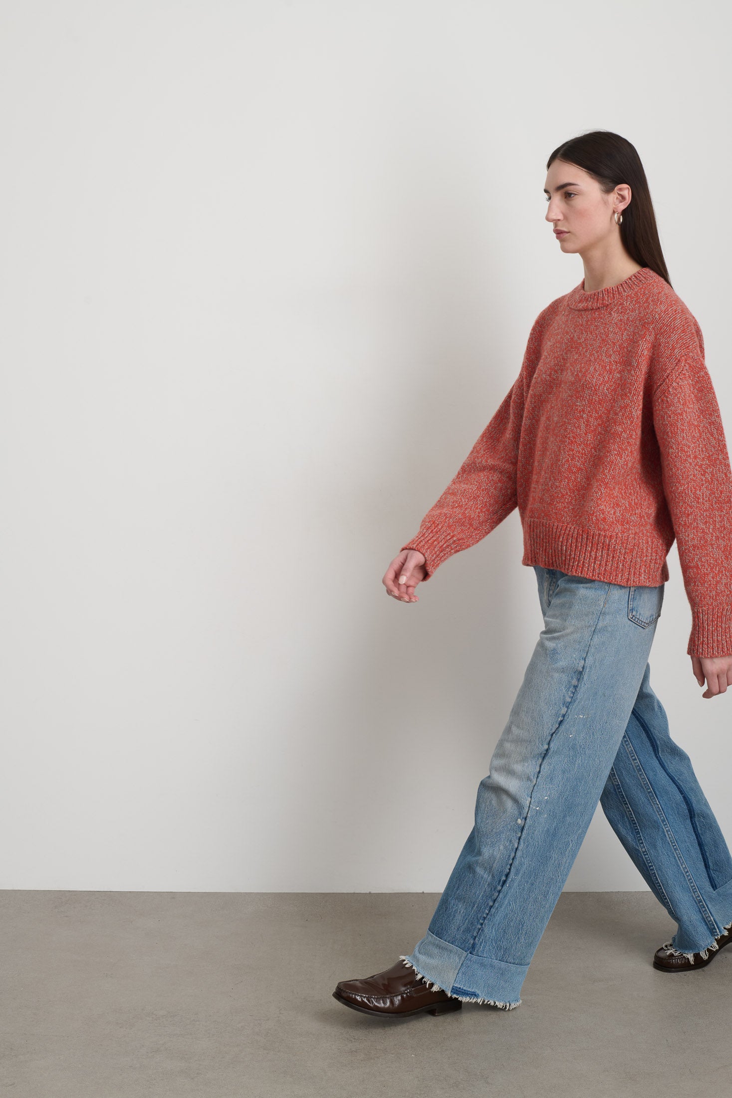 Lambswool Crew Poppy Twist