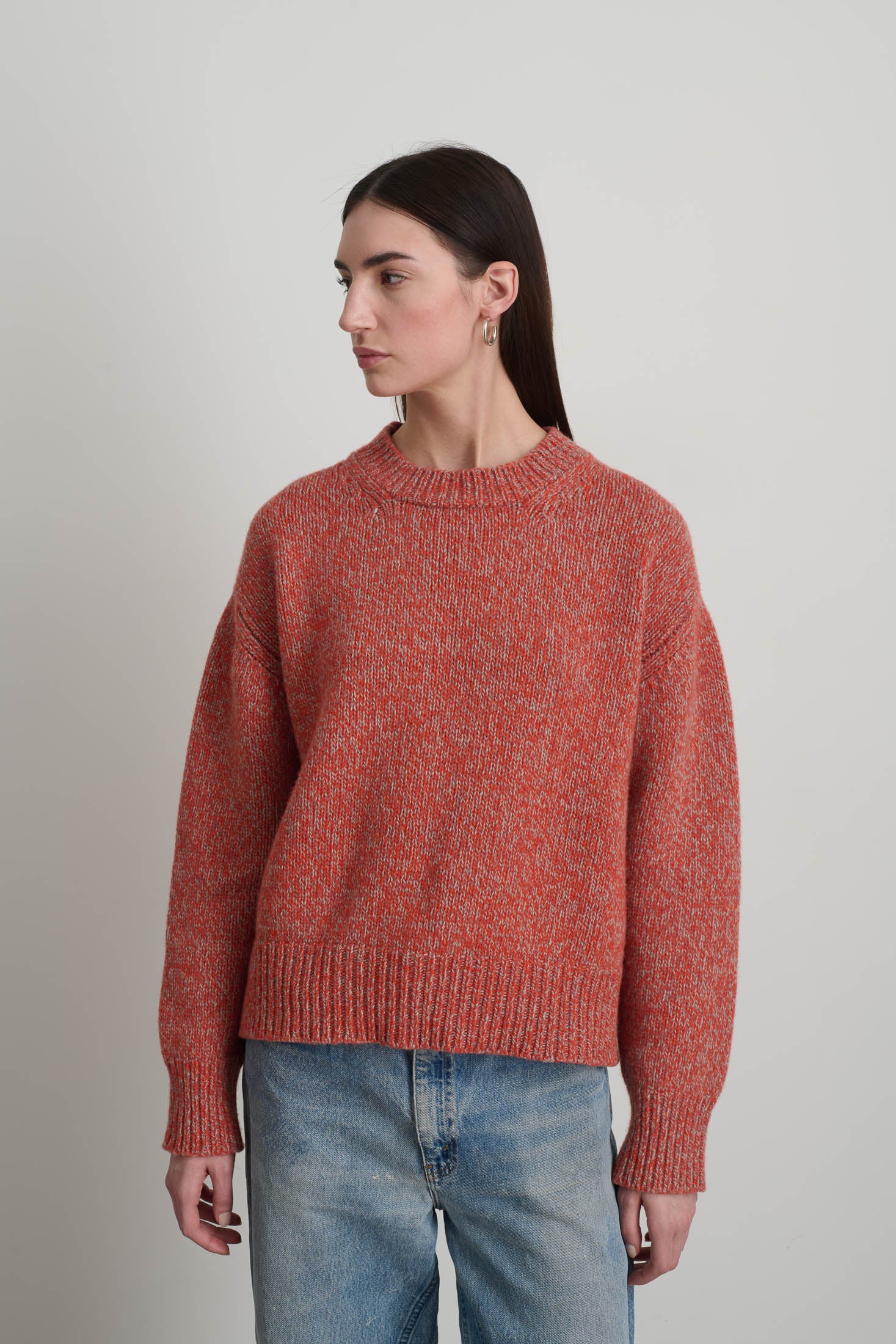 Lambswool Crew Poppy Twist