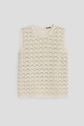 Joy Crochet Shell Ecrú