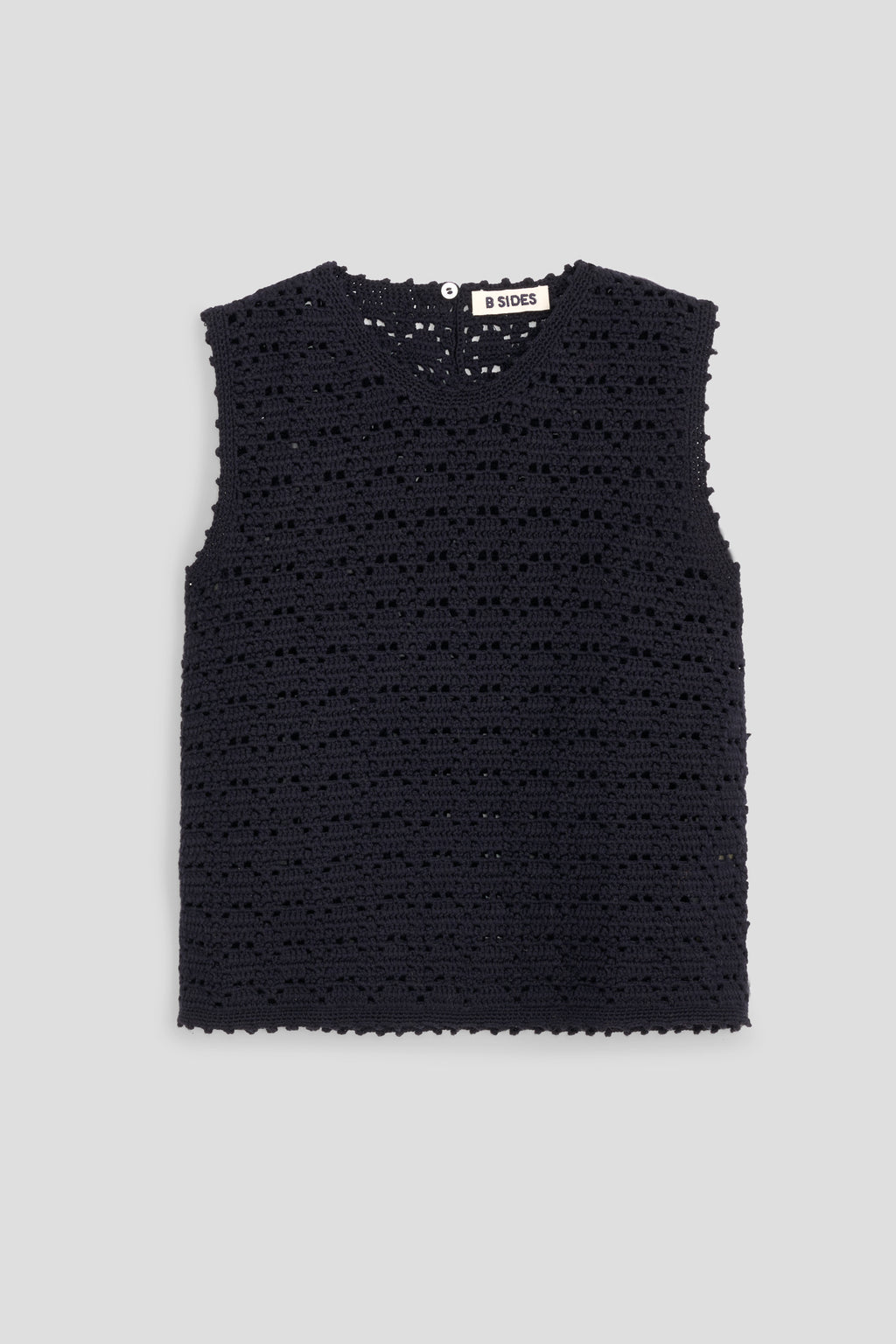 Joy Crochet Shell Navy