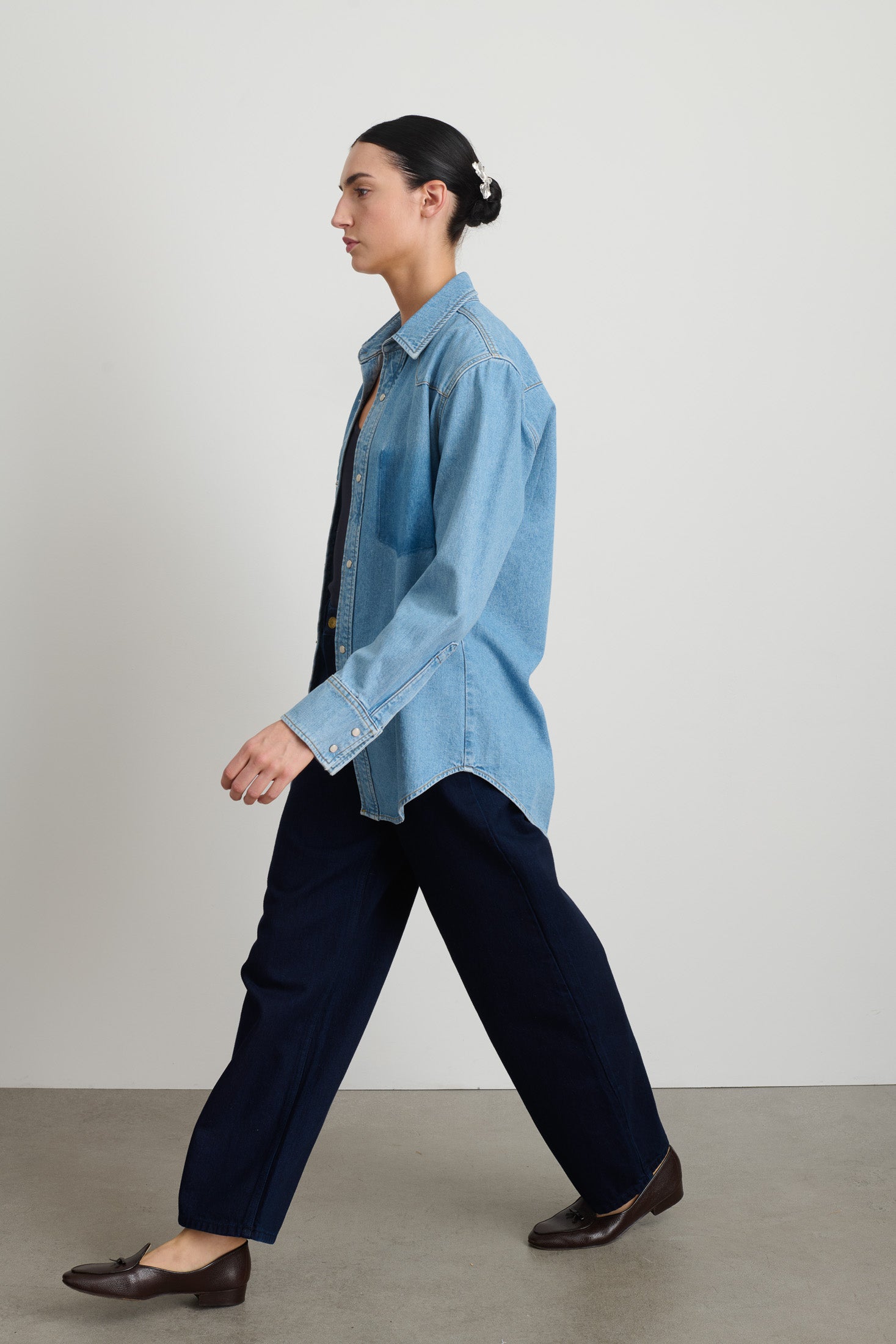 Liv Western Shirt Park Wash