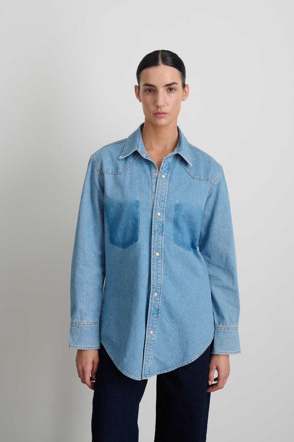 Liv Western Shirt Park Wash