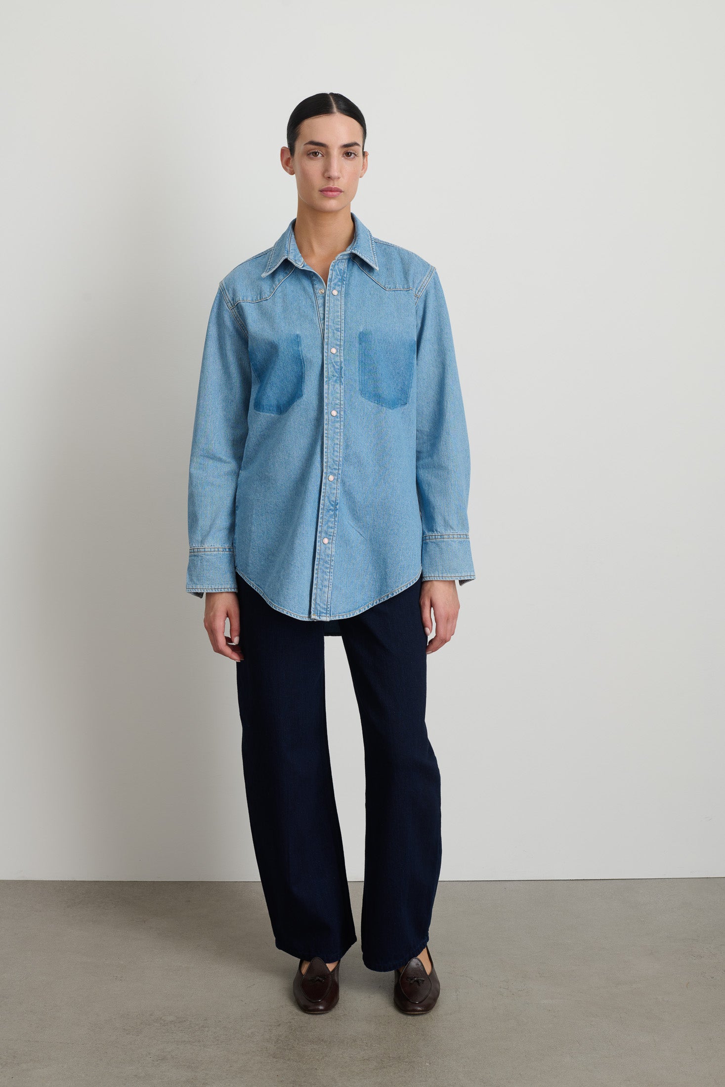 Liv Western Shirt Park Wash