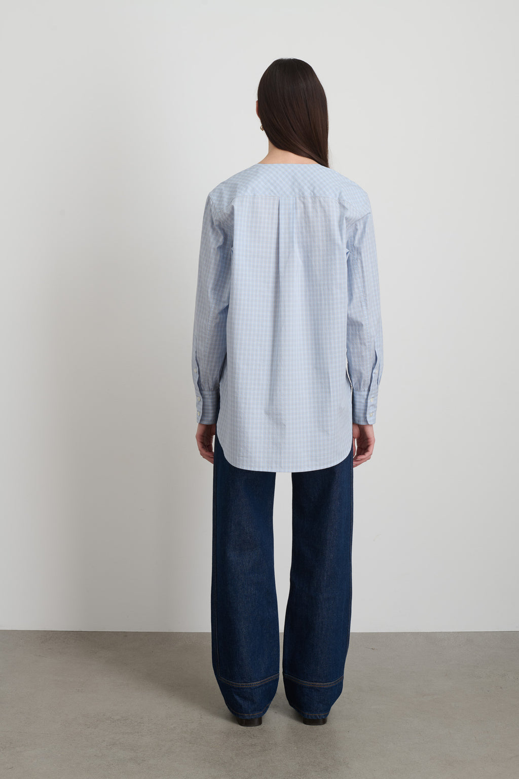 Pina Shirt Blue Plaid