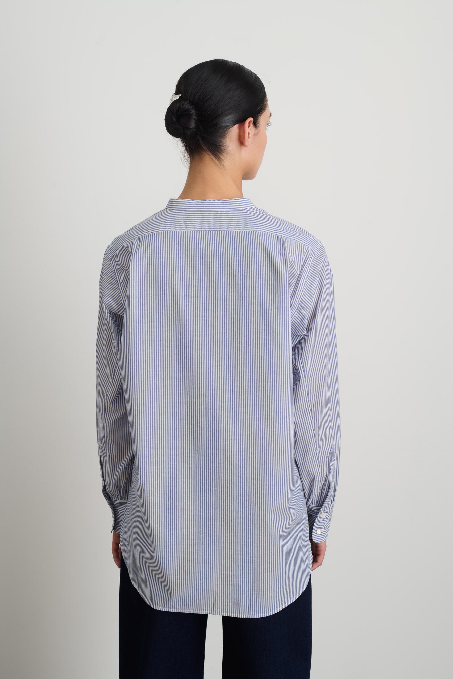 Marta Shirt Navy White Stripe