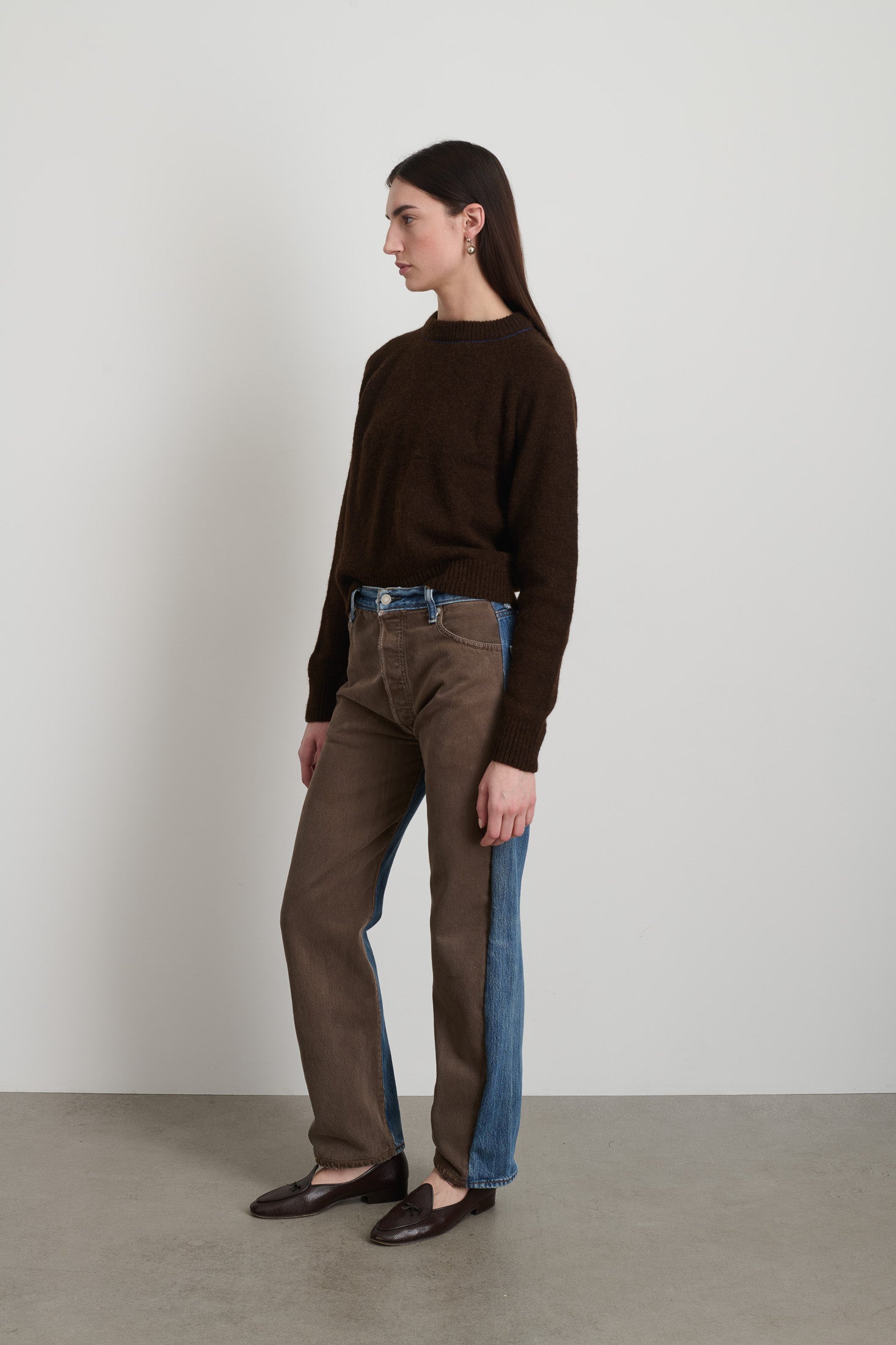 Vintage Straight Rework Halfsie Vintage Brown/Indigo