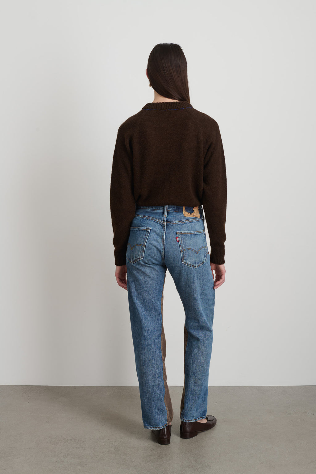 Vintage Straight Rework Halfsie Vintage Brown/Indigo